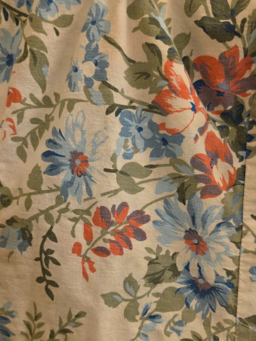 Vintage 1980's Alfred Angelo DreamMaker Floral Puff-Sleeve Midi Dress - Picture 4 of 7